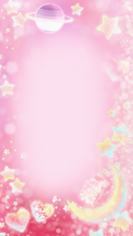发光的渐变色星星在粉色背景中插画图片下载