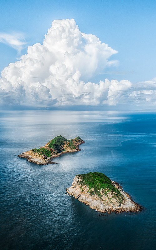 漳州东山海岛蓝天白云大海美丽风光图片下载