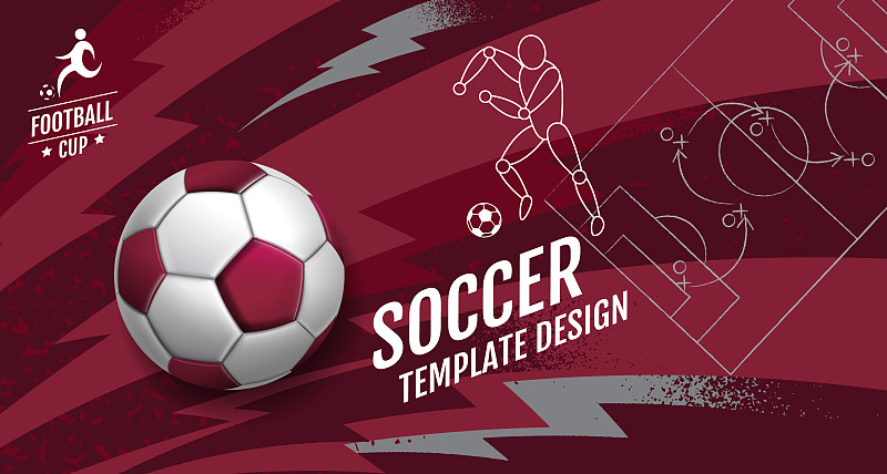 足球模板设计足球旗帜运动图片下载