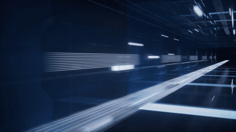 科技感线条空间隧道动态模糊3D渲染插画下载