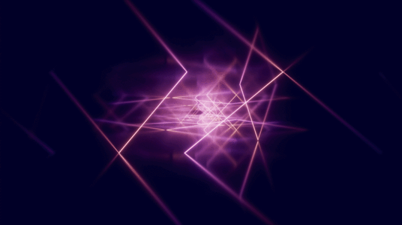 抽象霓虹光线隧道循环动画3D渲染图片下载