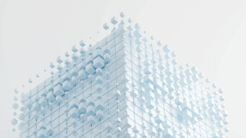 抽象立方体材料3D渲染插画下载