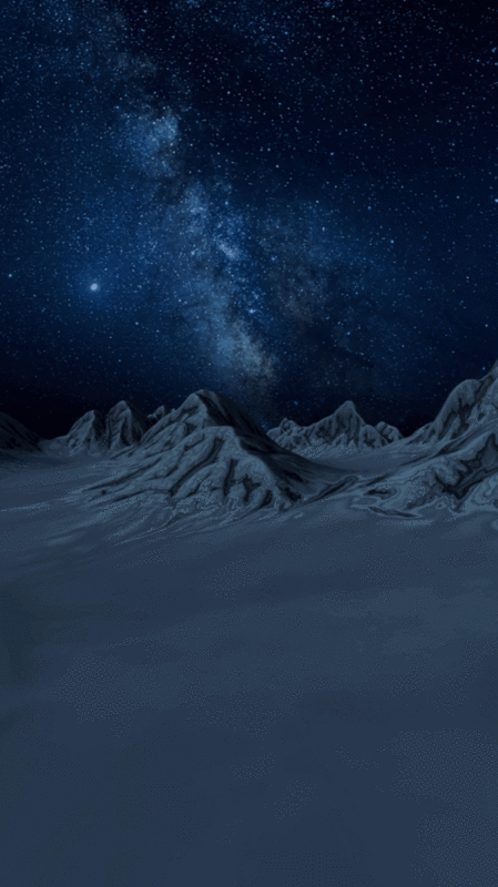 夜晚的山脉地形与夜空户外地形场景3D渲染图片下载