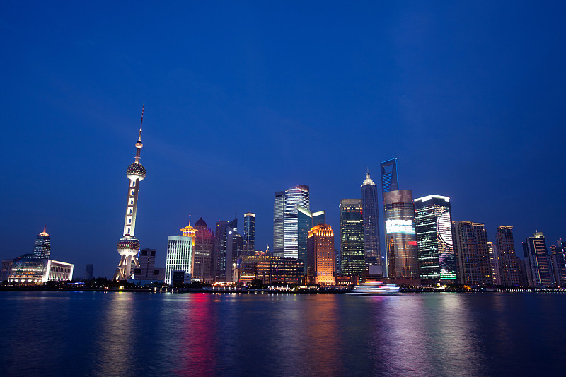 上海城市建筑夜景图片下载