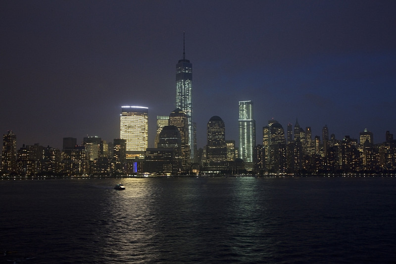 纽约市的天际线，纽约，美国图片下载