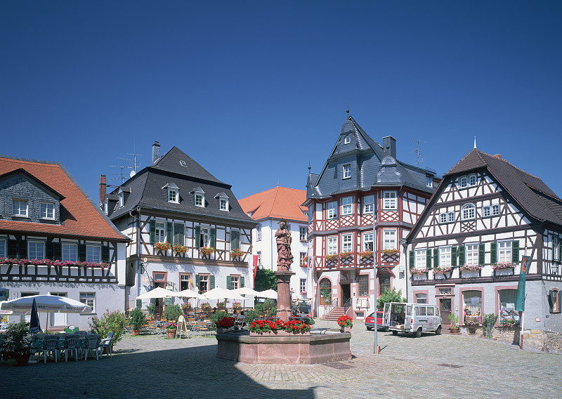 巴伐利亚小镇Heppenheim图片下载