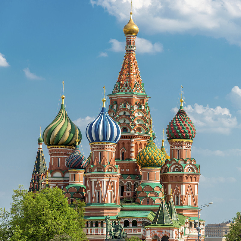 俄罗斯莫斯科圣巴西尔大教堂图片下载