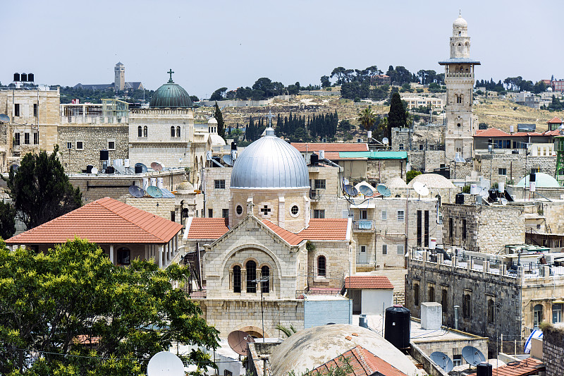 以色列，耶路撒冷，老城，穆斯林区，亚美尼亚天主教堂，悲伤圣母教堂图片素材