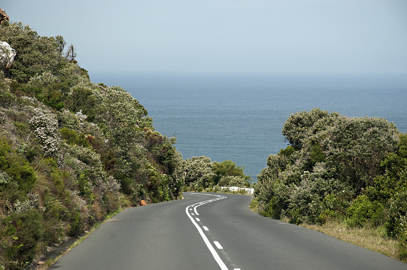 沿着开普半岛海岸的M4公路。图片下载
