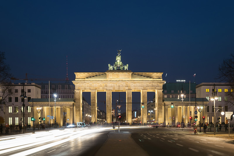 勃兰登堡门，柏林，德国图片素材