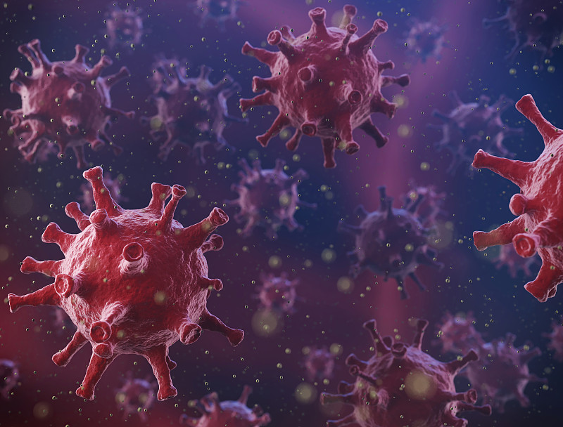 显微镜下的病毒细胞图片下载