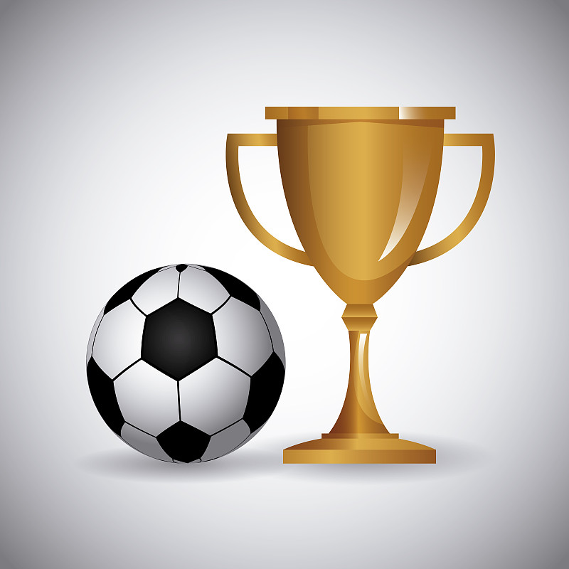 奖杯和足球图片下载