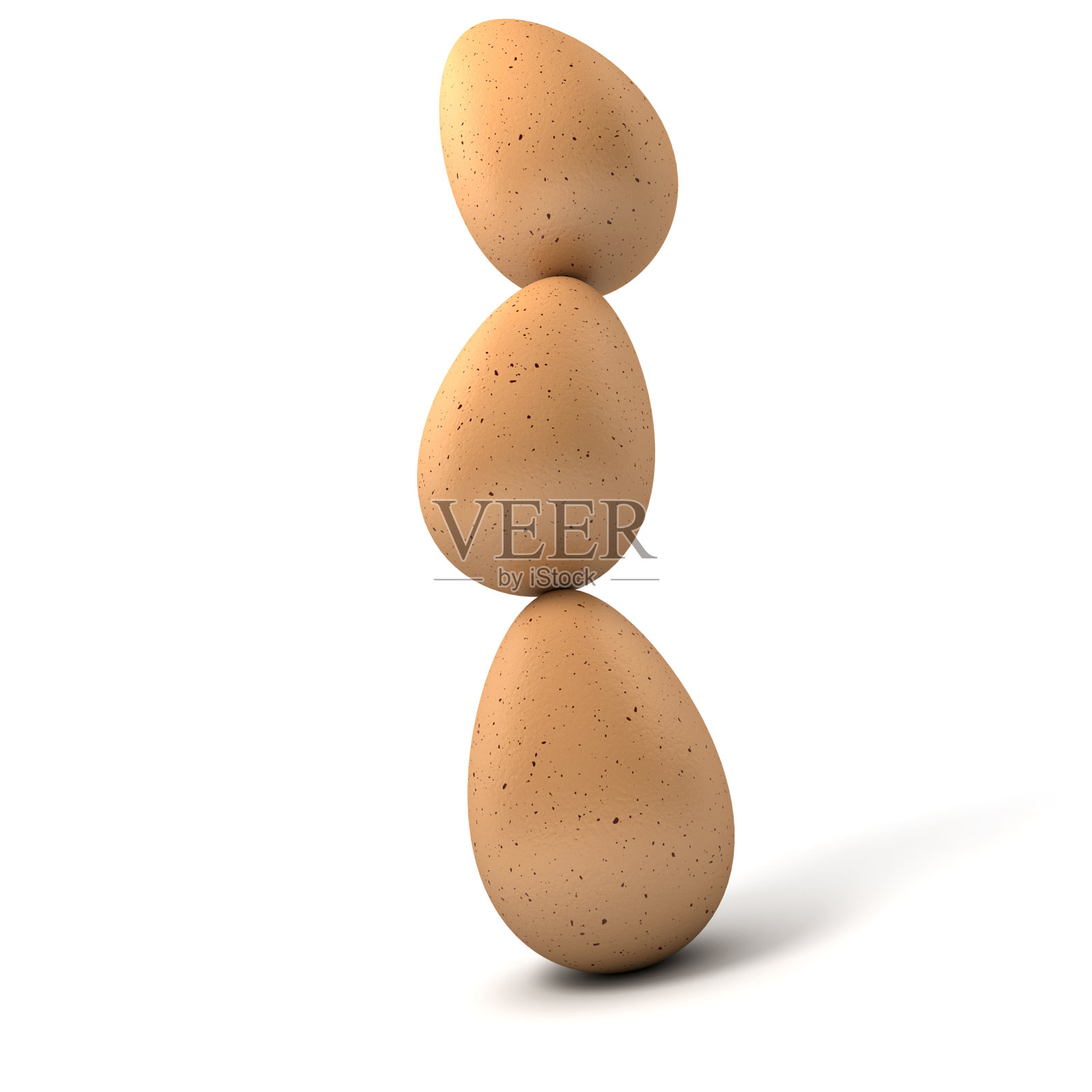 鸡蛋平衡插画图片素材