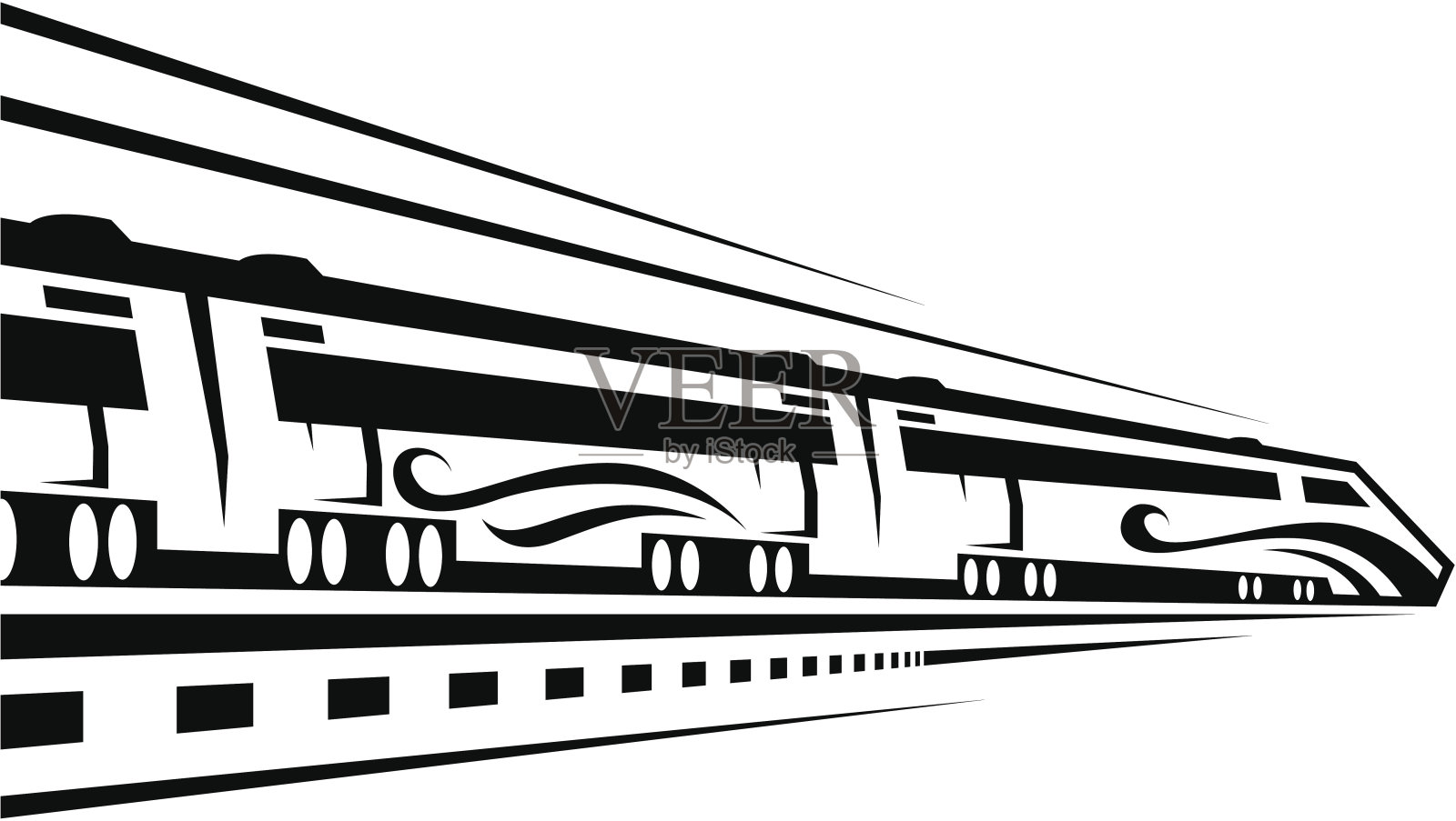 快速火车设计元素图片