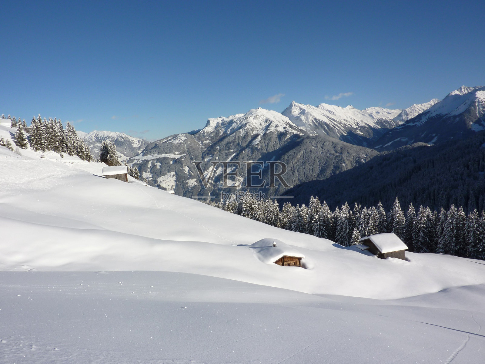 奥地利的冬季景观照片摄影图片
