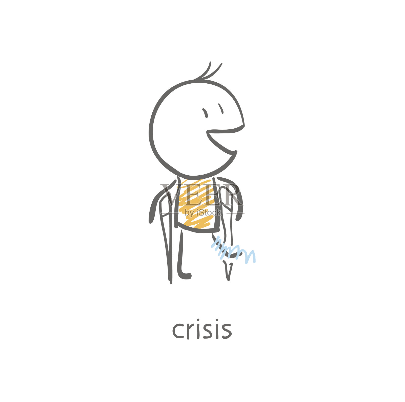 危机的概念插画图片素材