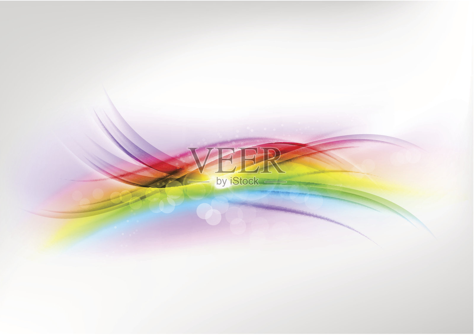 抽象的彩虹设计元素图片