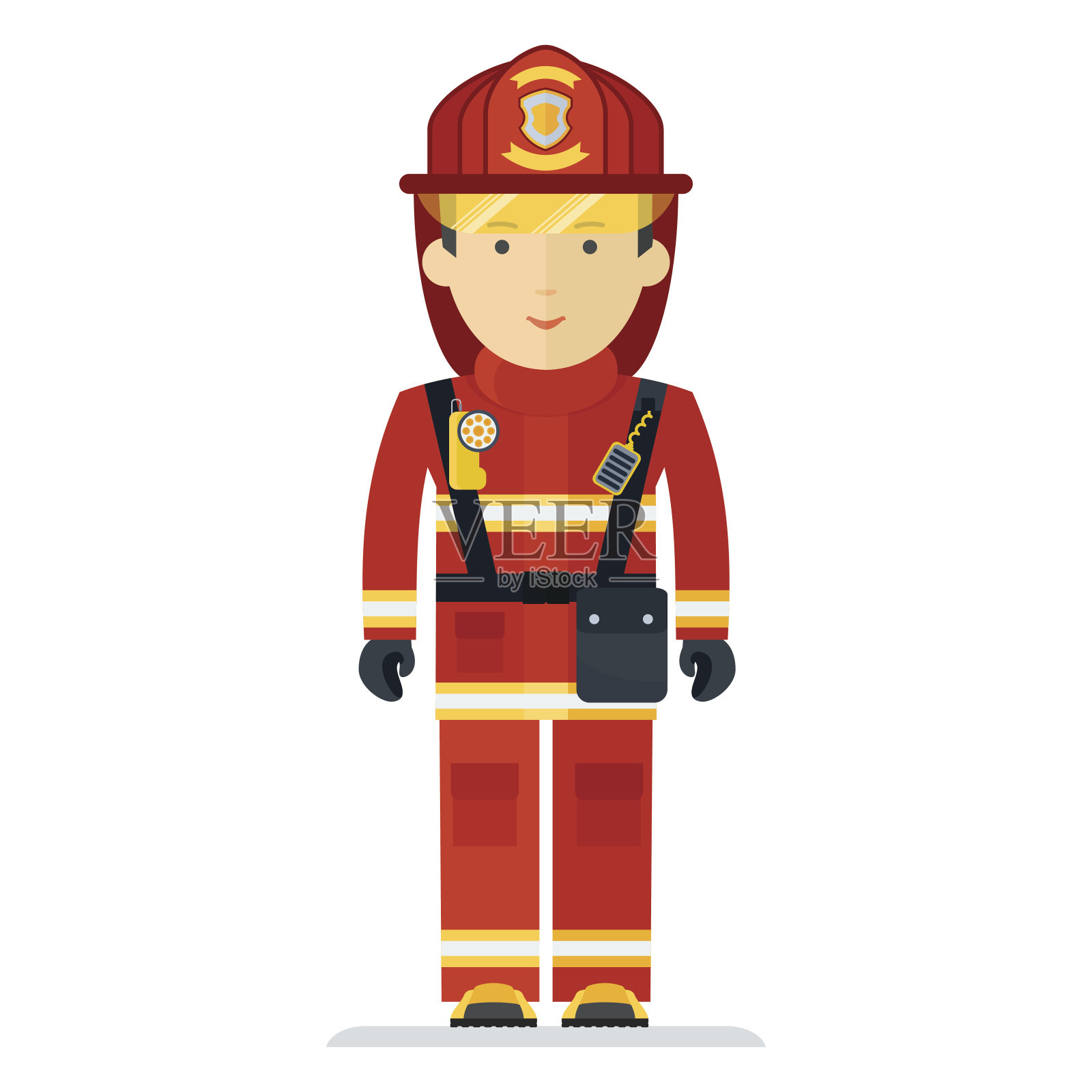 西装革履的职业消防员设计元素图片