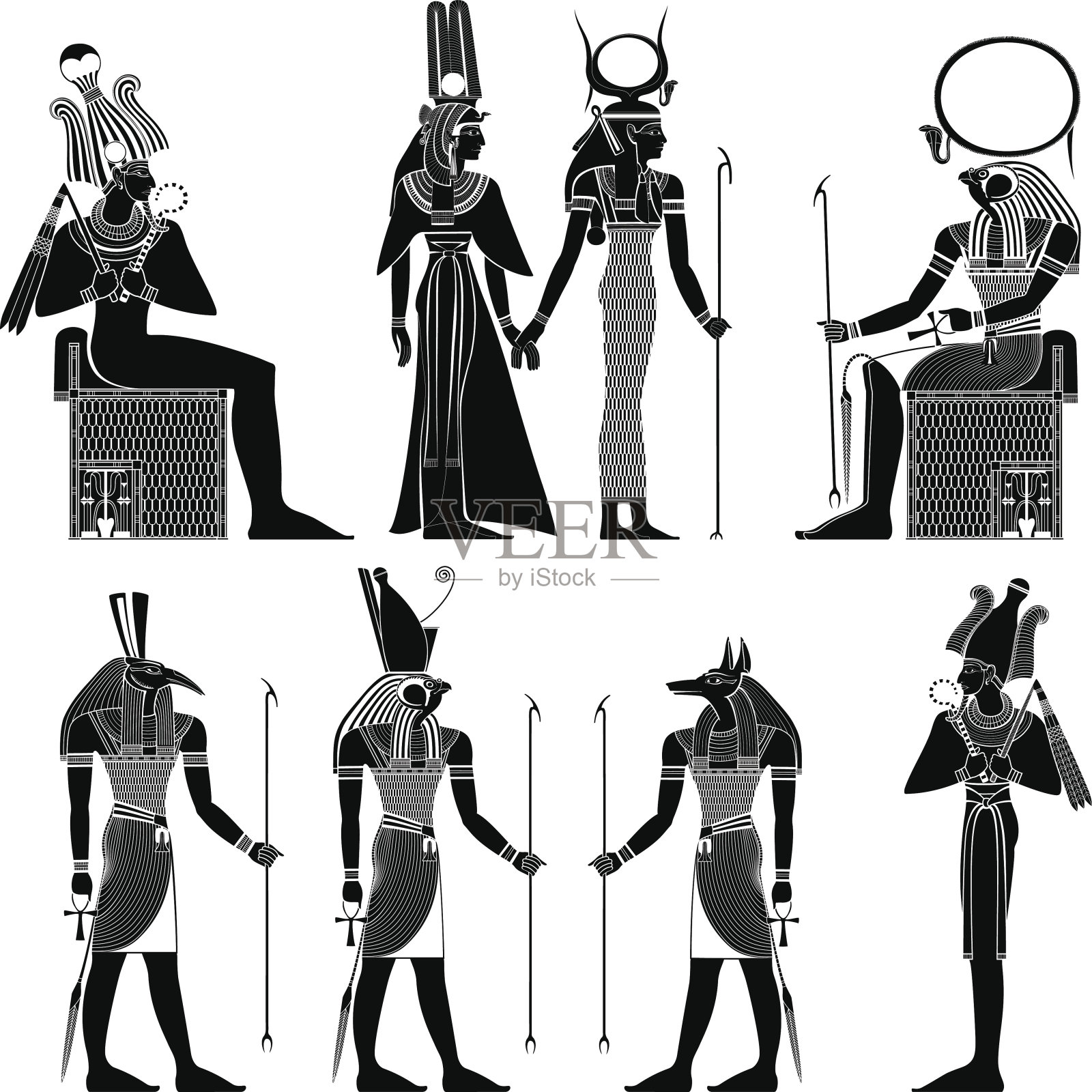 埃及古老的象征插画图片素材