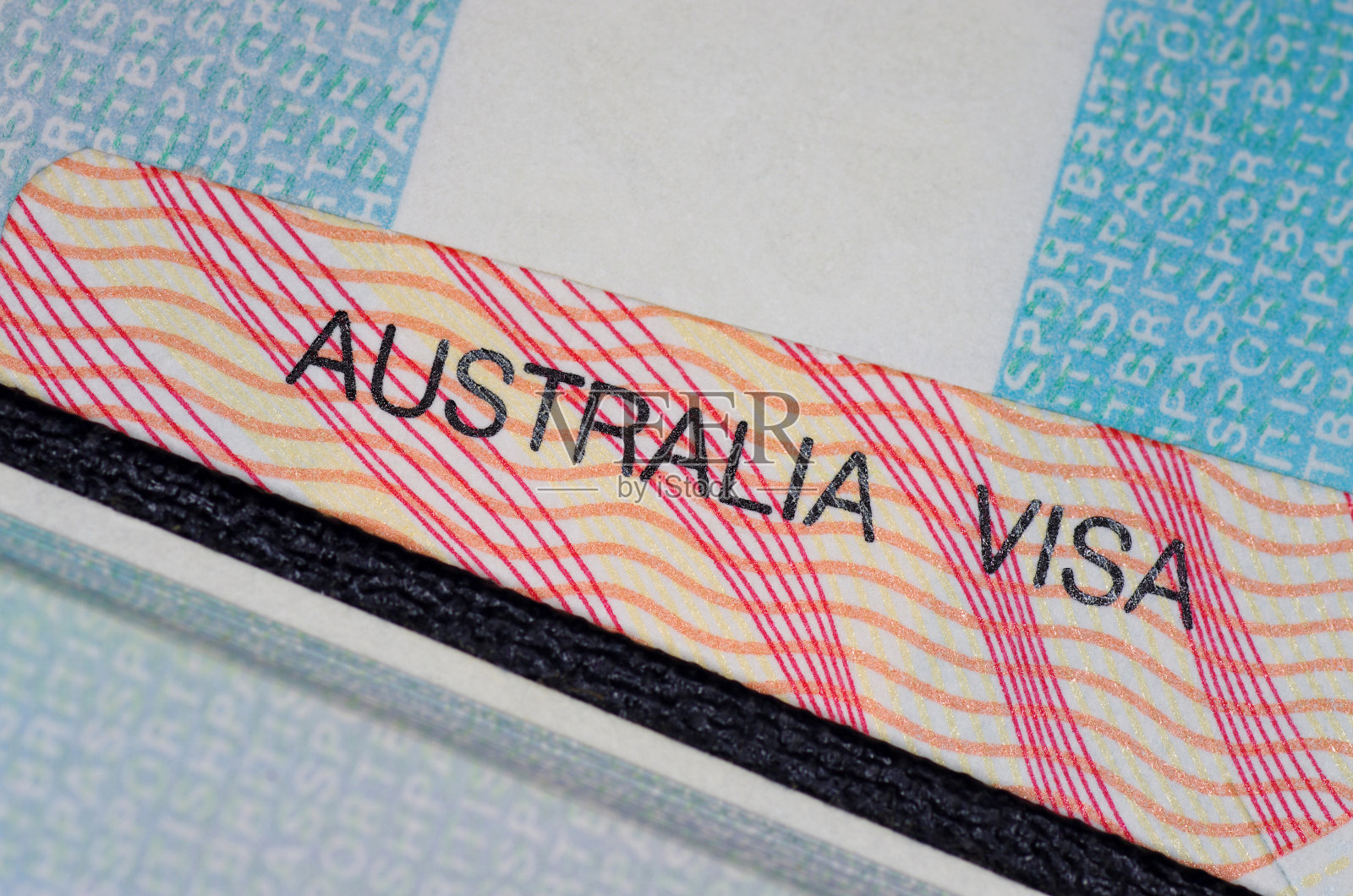 澳大利亚签证照片摄影图片
