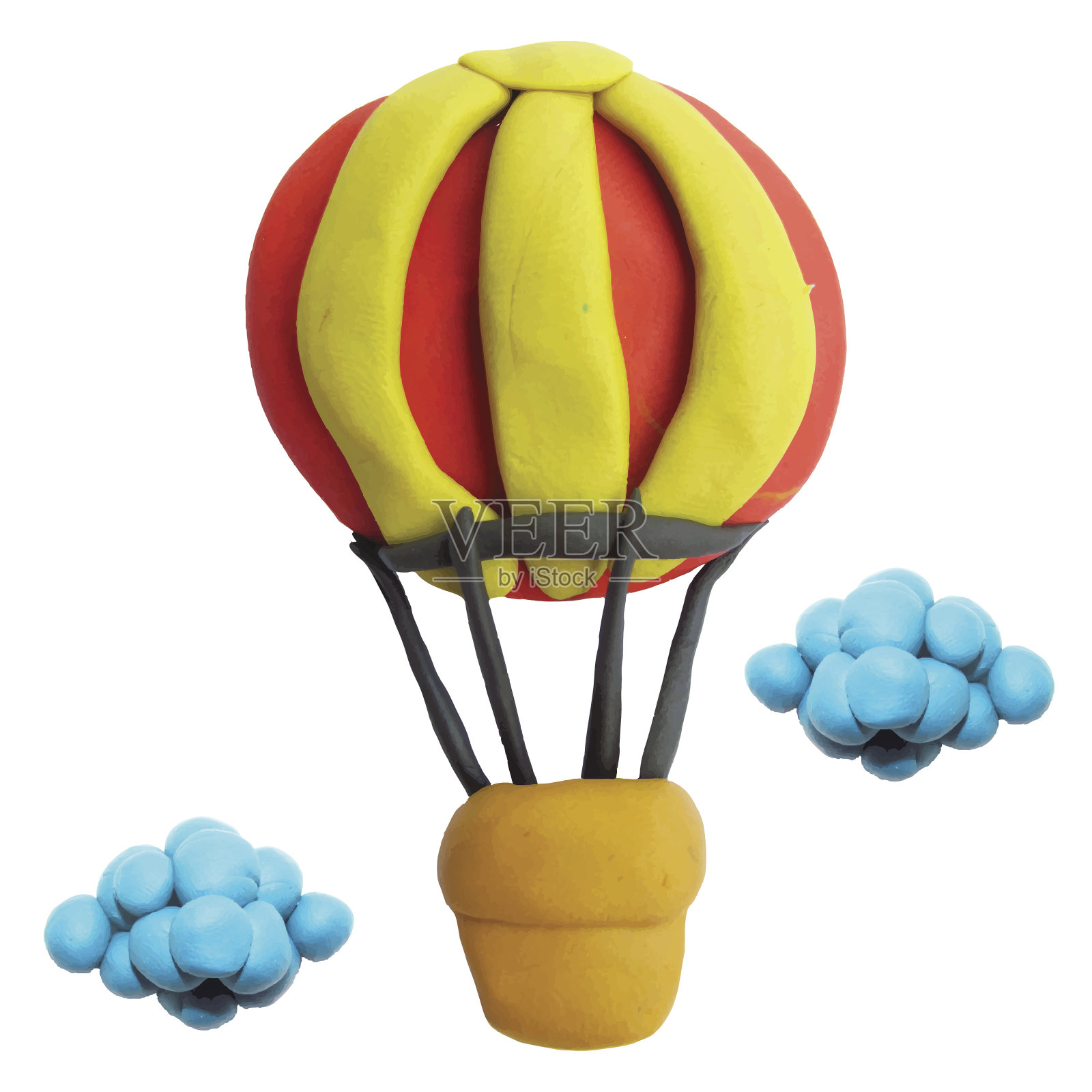 橡皮泥气球的图标设计元素图片