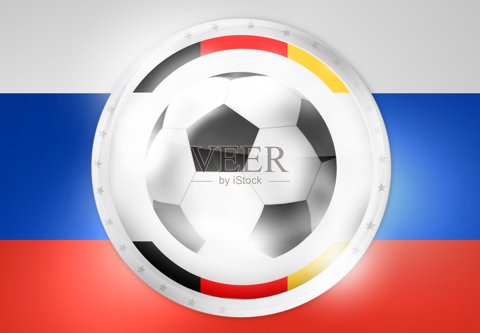 德国俄罗斯足球足球背景插画图片素材