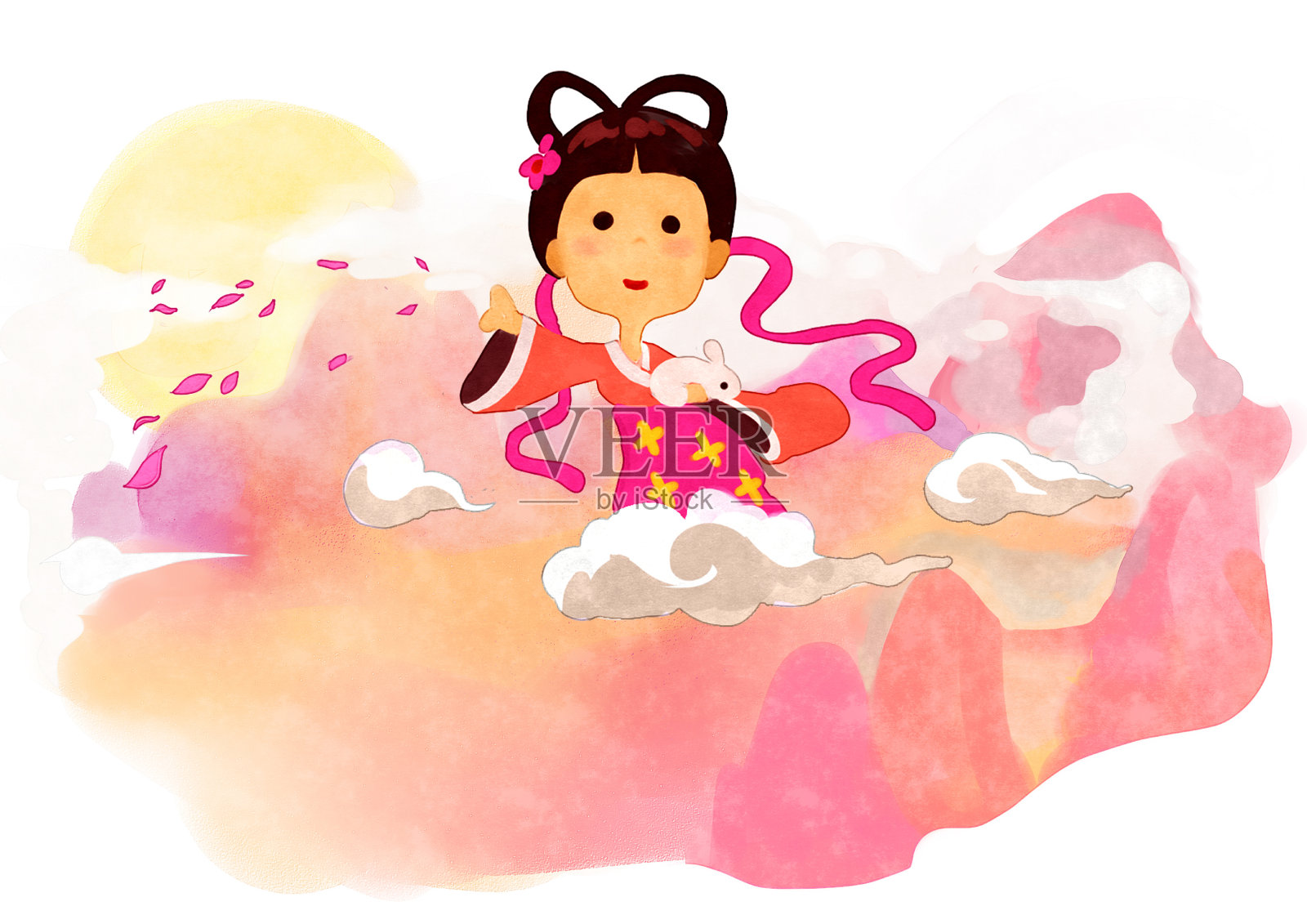 中秋节，中国，文化插画图片素材