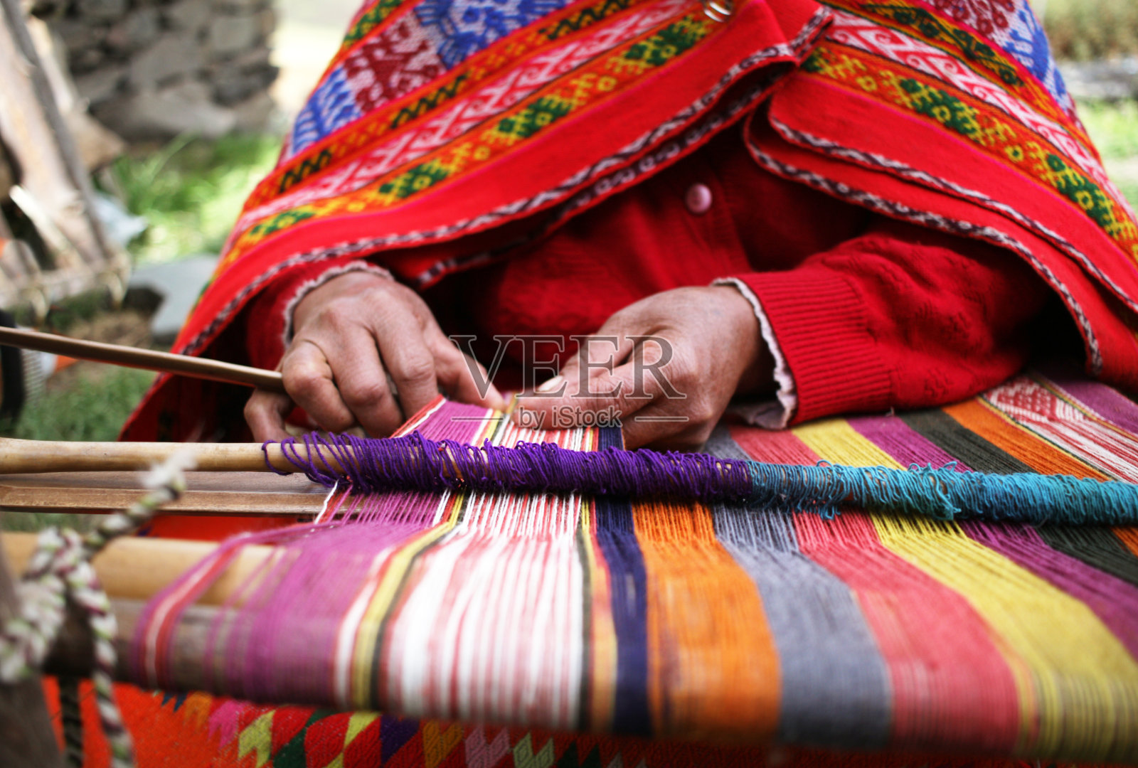 编织在秘鲁照片摄影图片