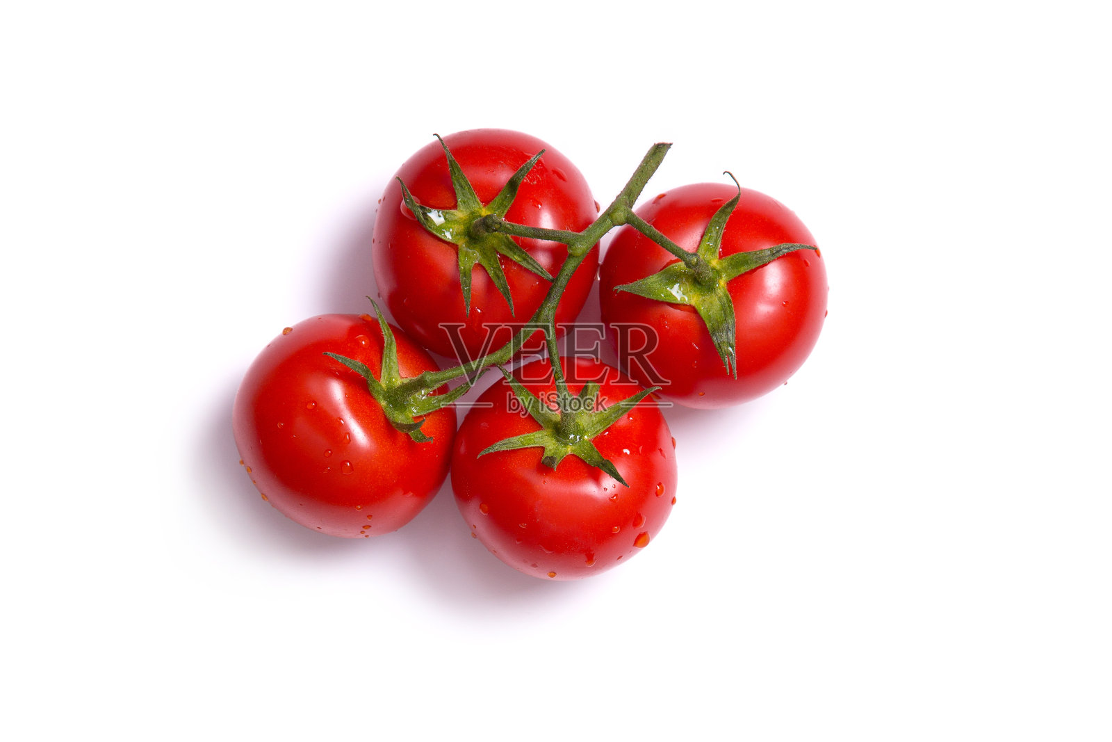 俯视图在一堆新鲜的西红柿照片摄影图片