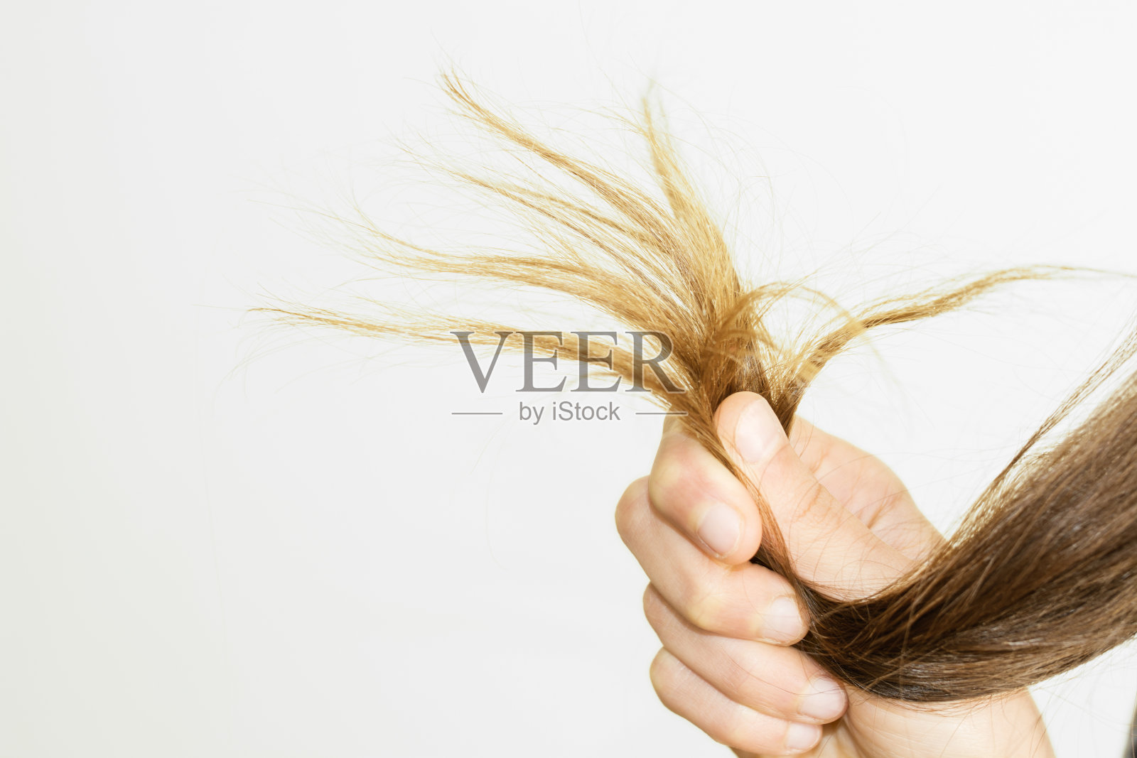 女性发梢护理问题照片摄影图片