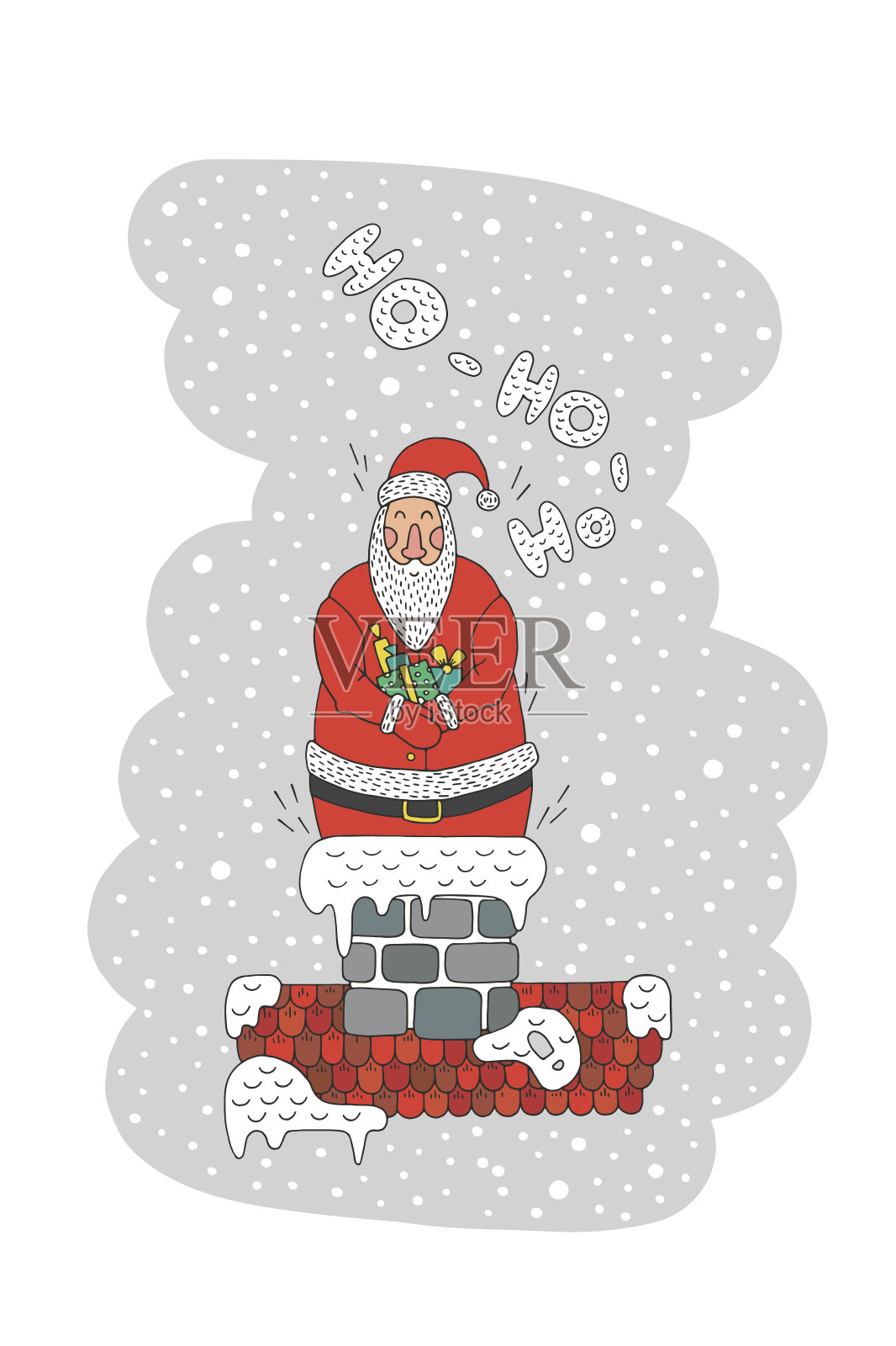 卡通人物圣诞老人设计模板素材