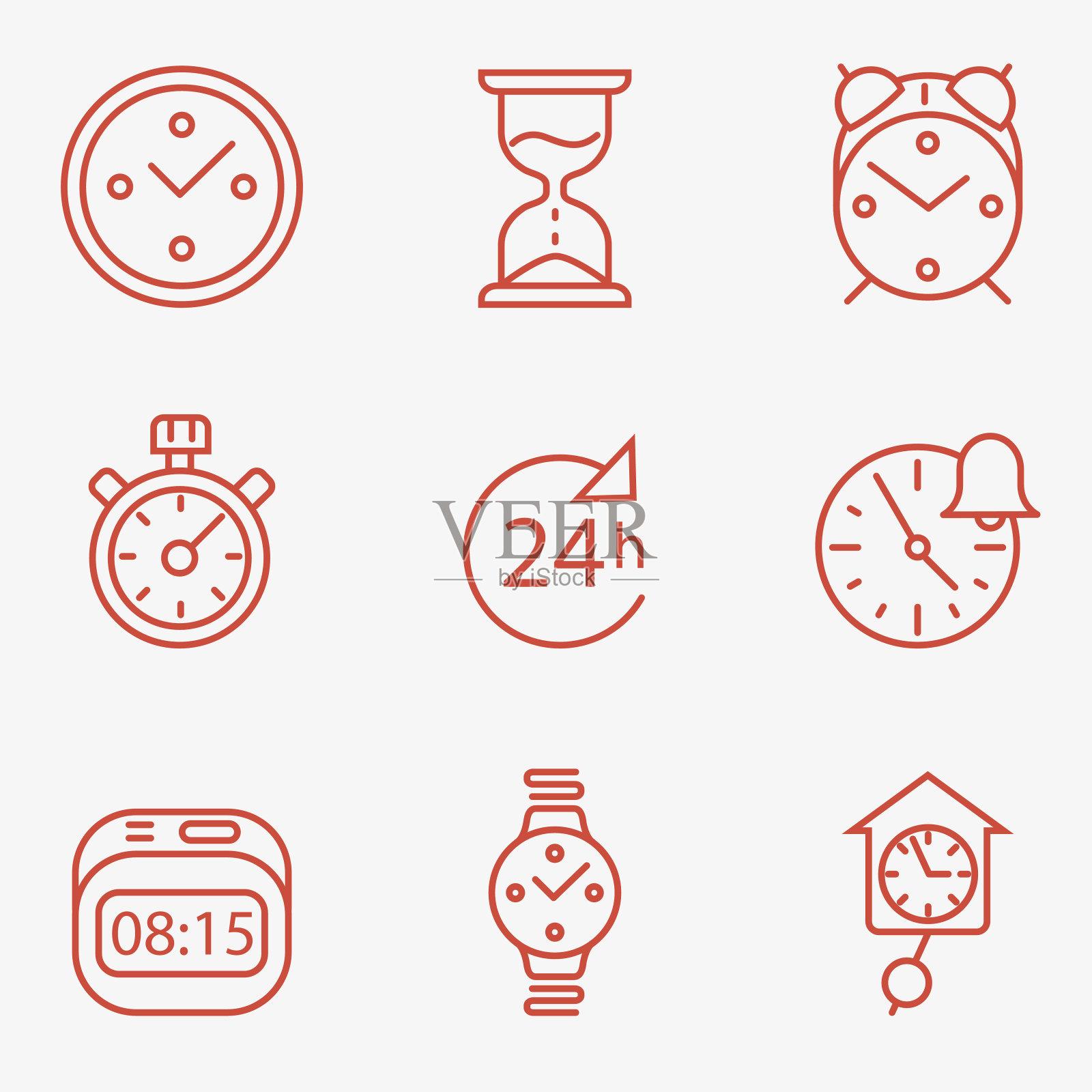 时间和时钟图标图标素材