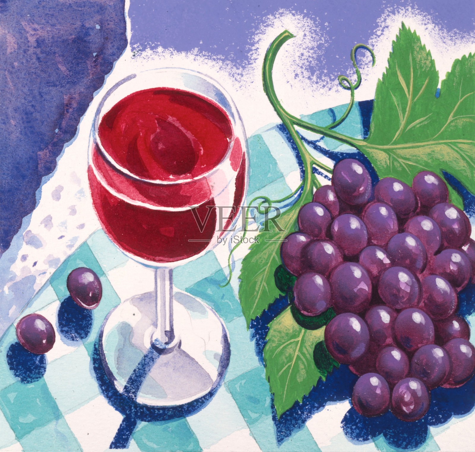 红色grapes.jpg插画图片素材