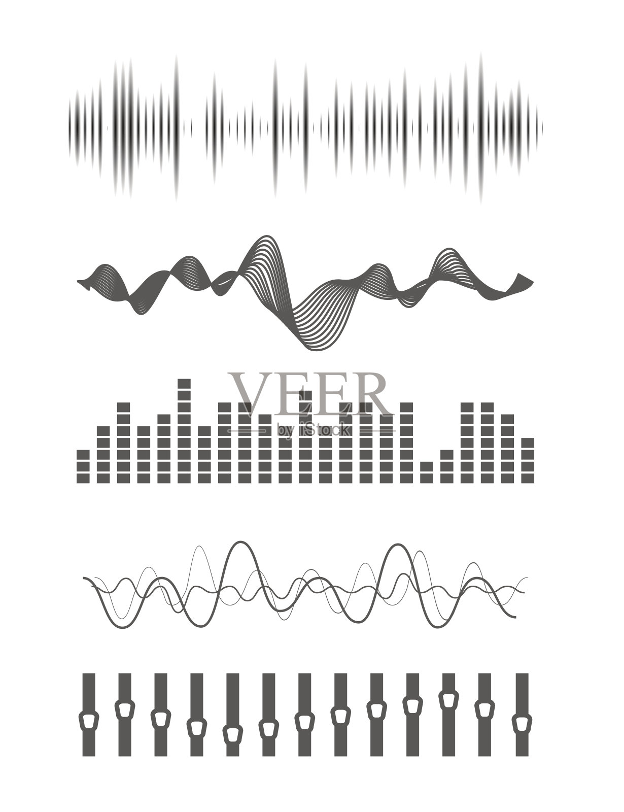 音频均衡器插画图片素材