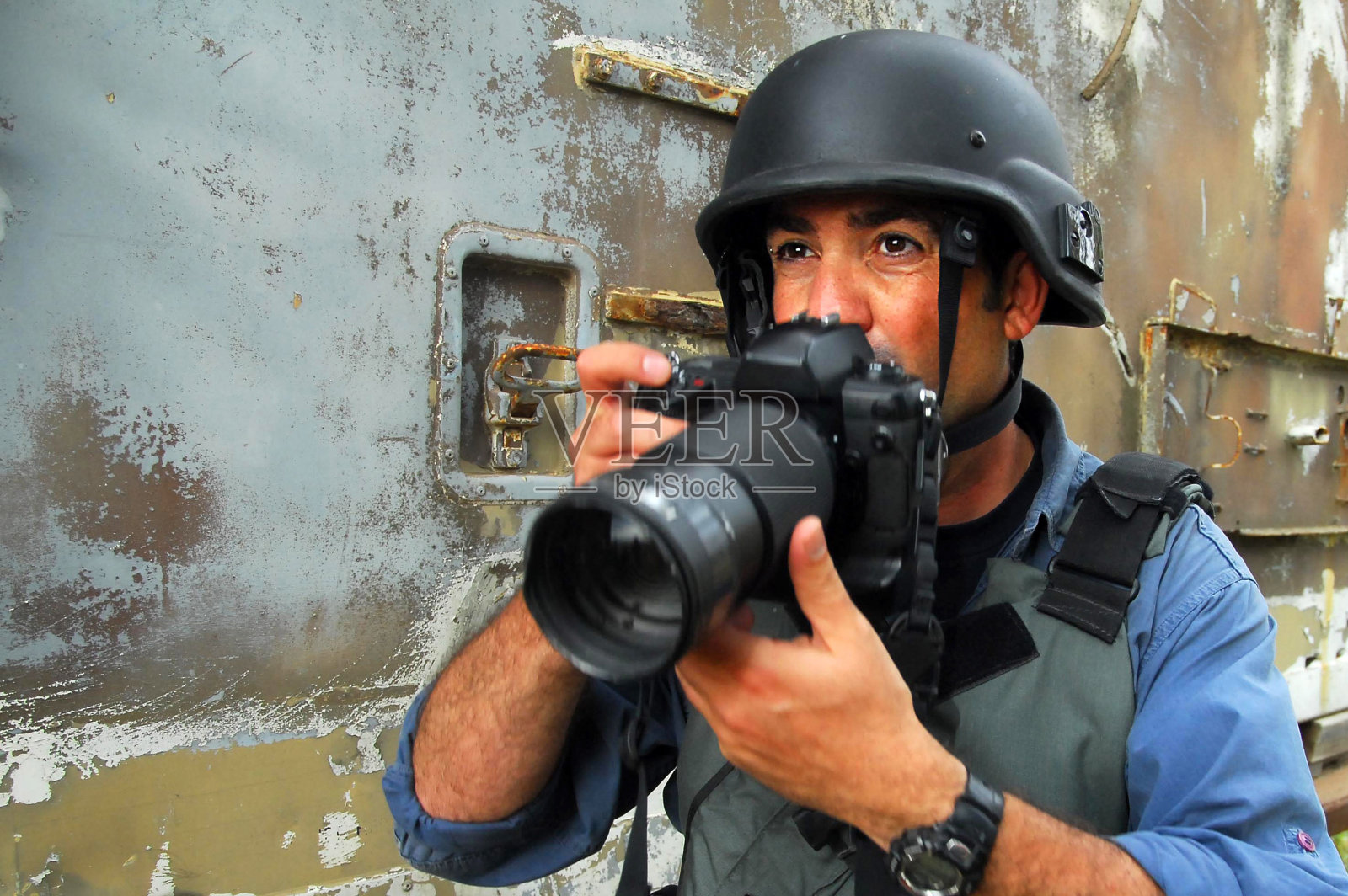 摄影记者记录战争和冲突照片摄影图片