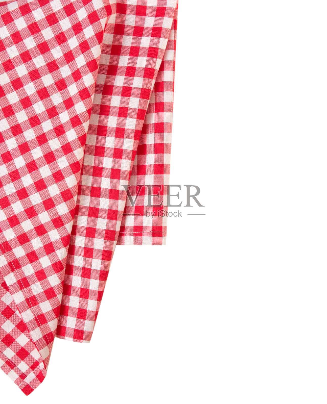 野餐红衣服边装饰孤立。披萨的设计。照片摄影图片