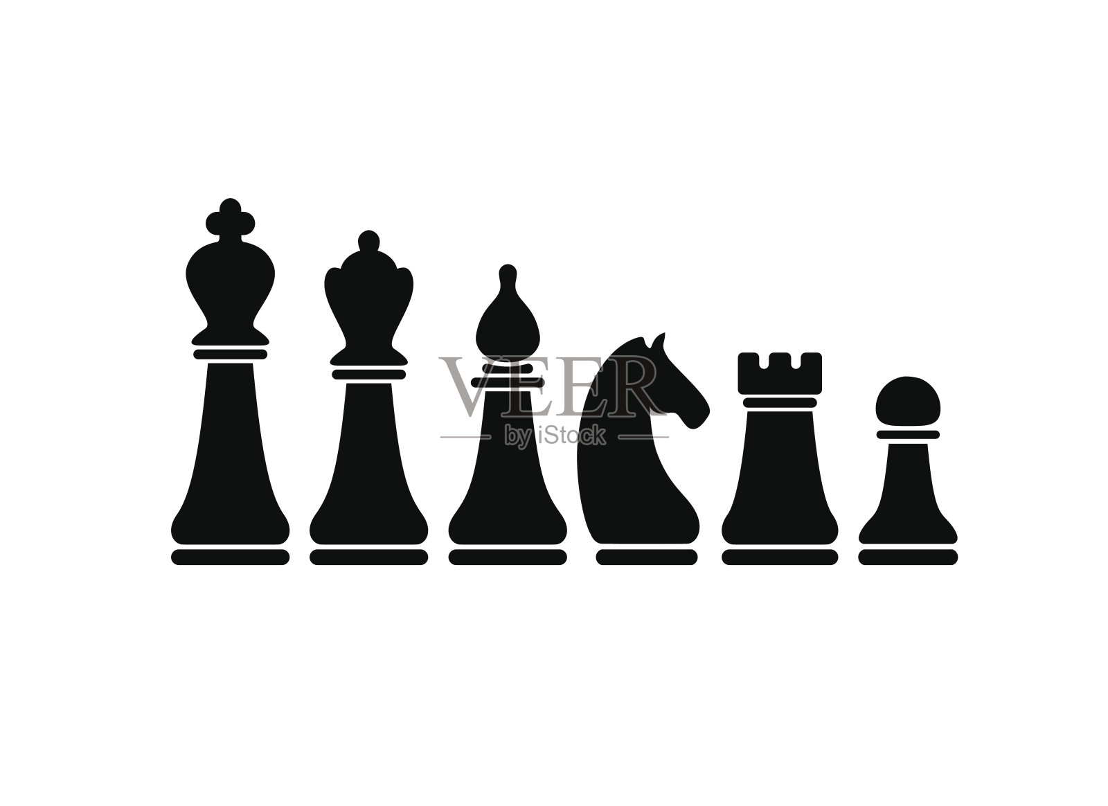 象棋图形向量集插画图片素材