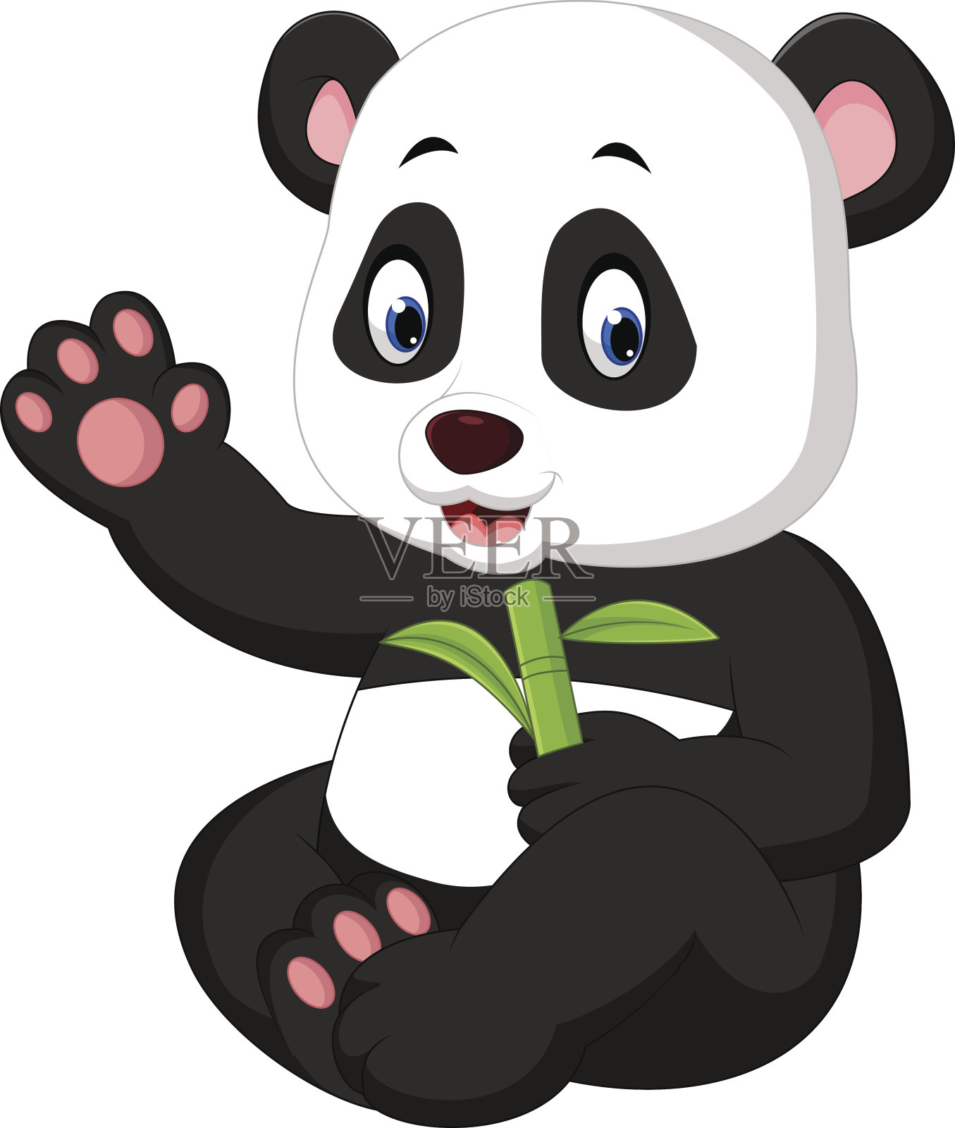 熊猫宝宝卡通设计元素图片