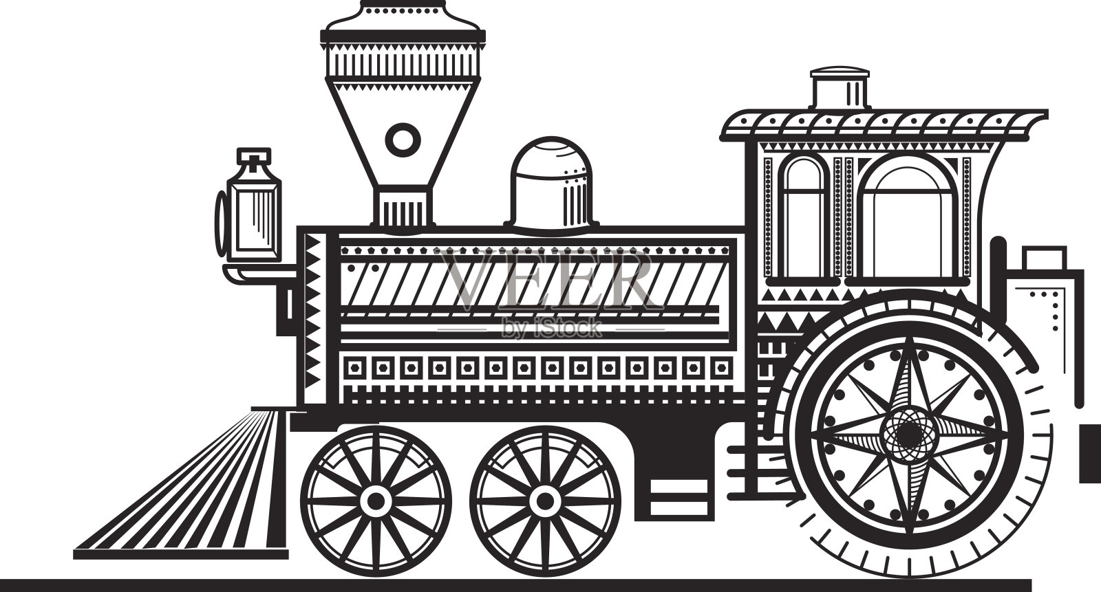 旧的火车设计元素图片