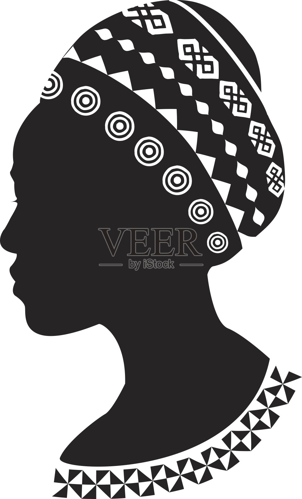 非洲的女人插画图片素材