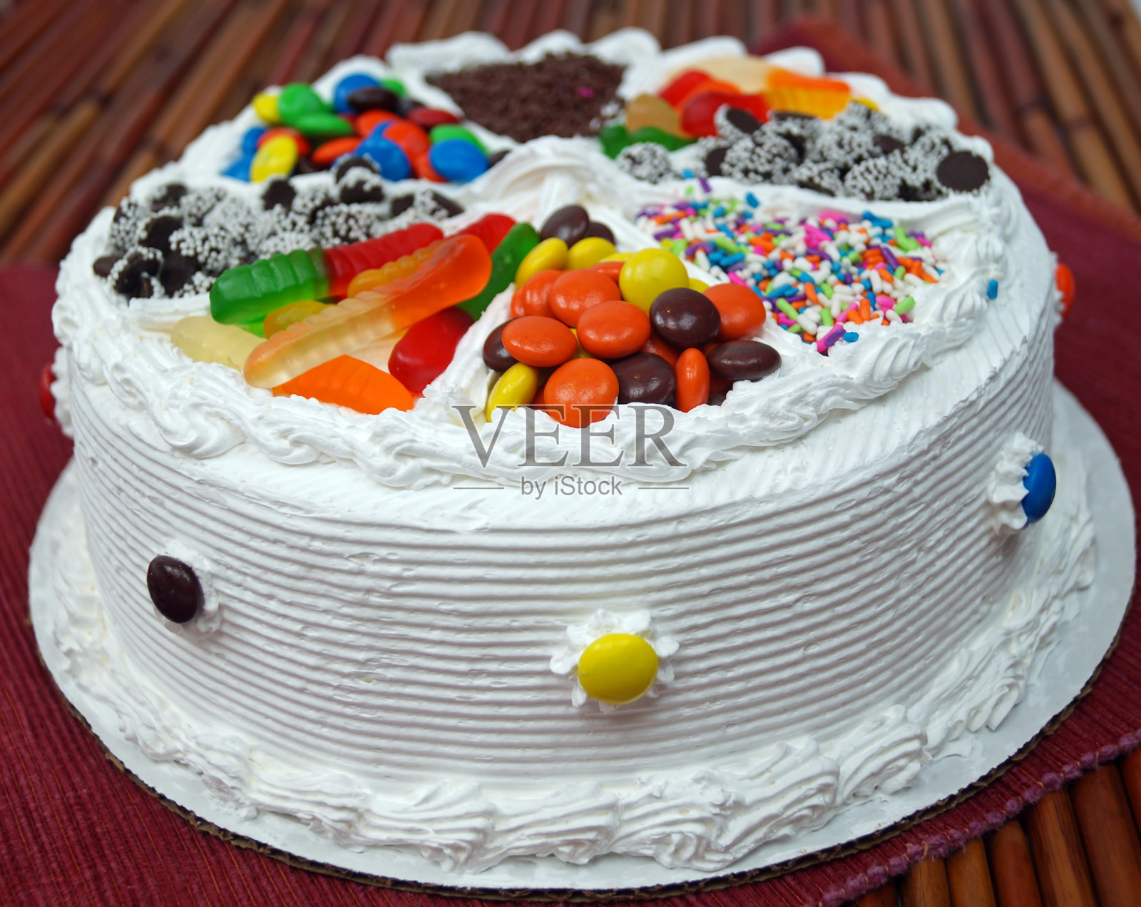 生日蛋糕装饰照片摄影图片