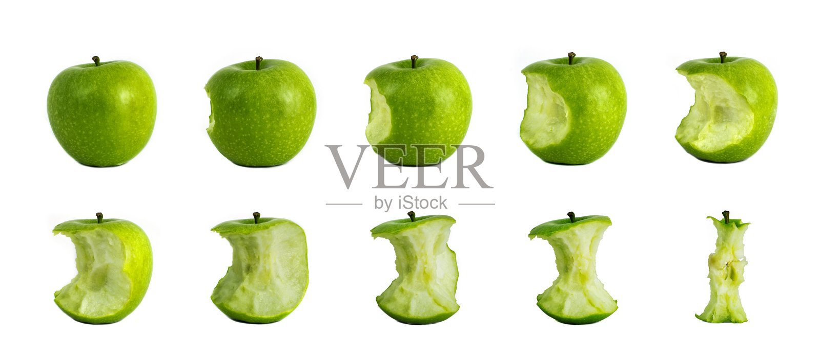 咬青苹果-吃青苹果的阶段照片摄影图片