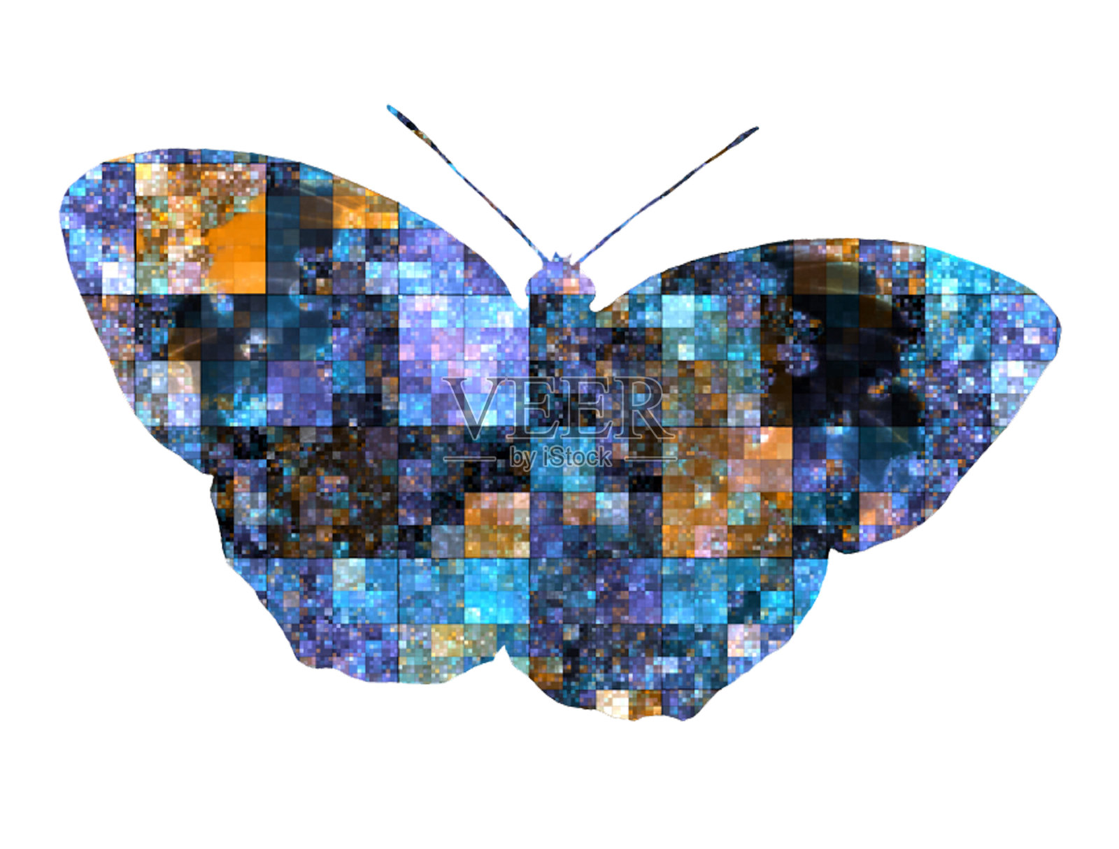 蝴蝶的幻想插画图片素材
