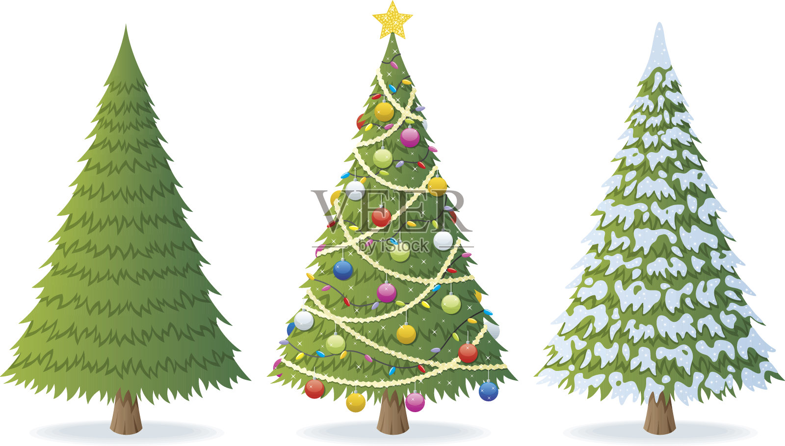 圣诞树设计元素图片