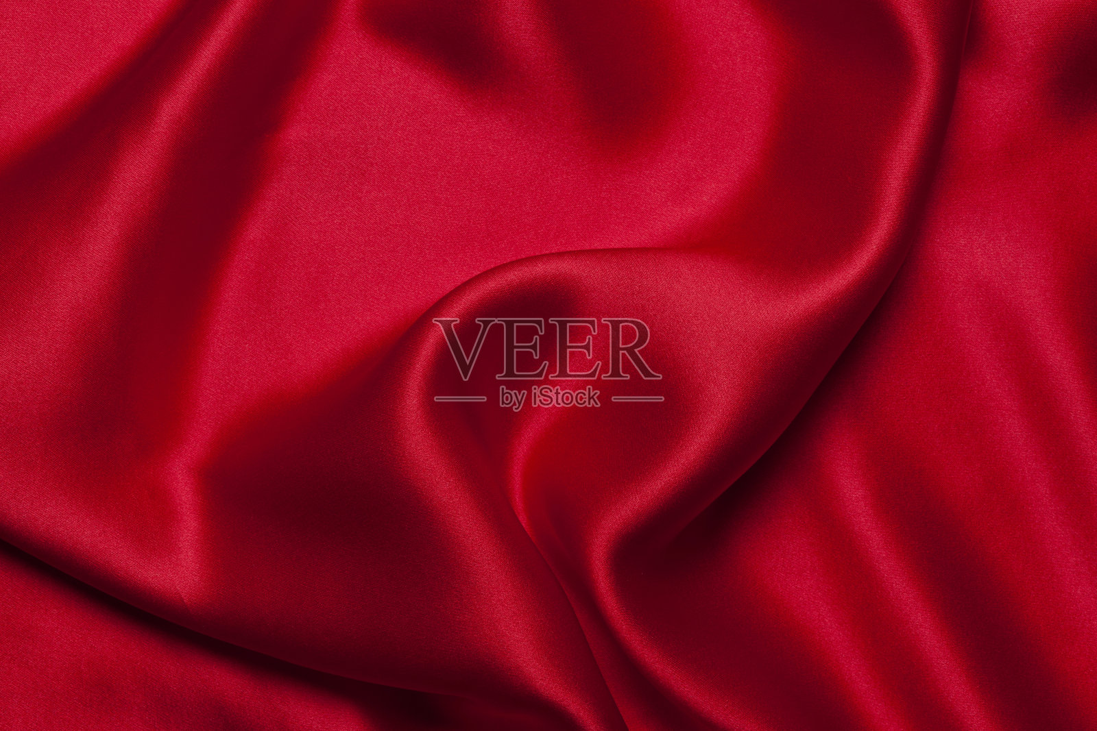 一个红色丝绸布的特写插画图片素材
