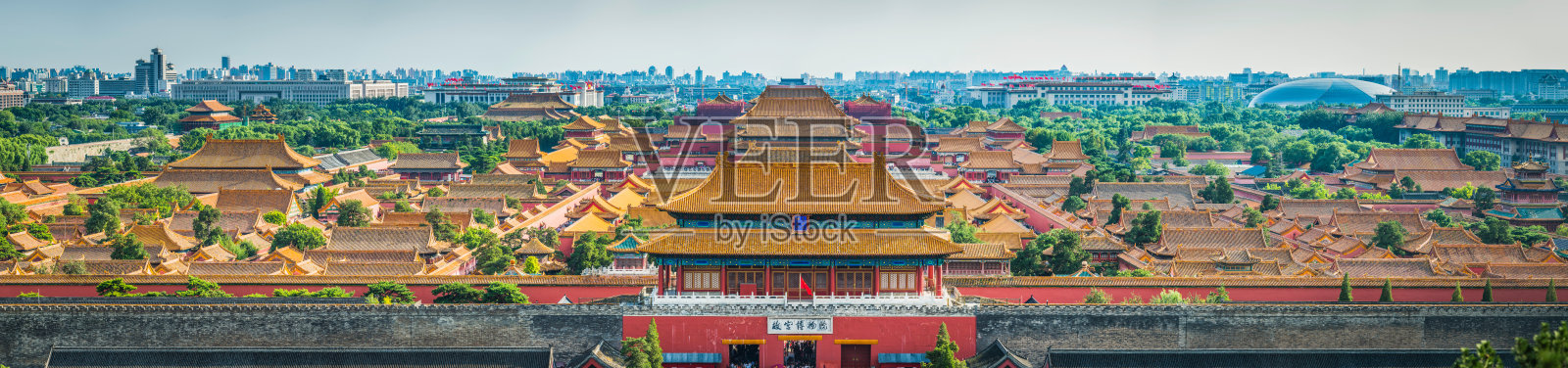 北京紫禁城宝塔屋顶全景中国标志性的历史地标照片摄影图片
