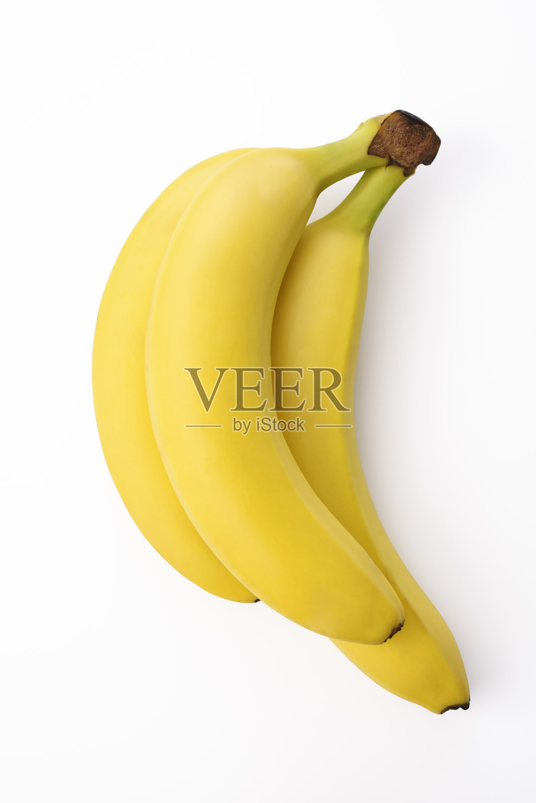 孤立的镜头一束香蕉在白色的背景照片摄影图片