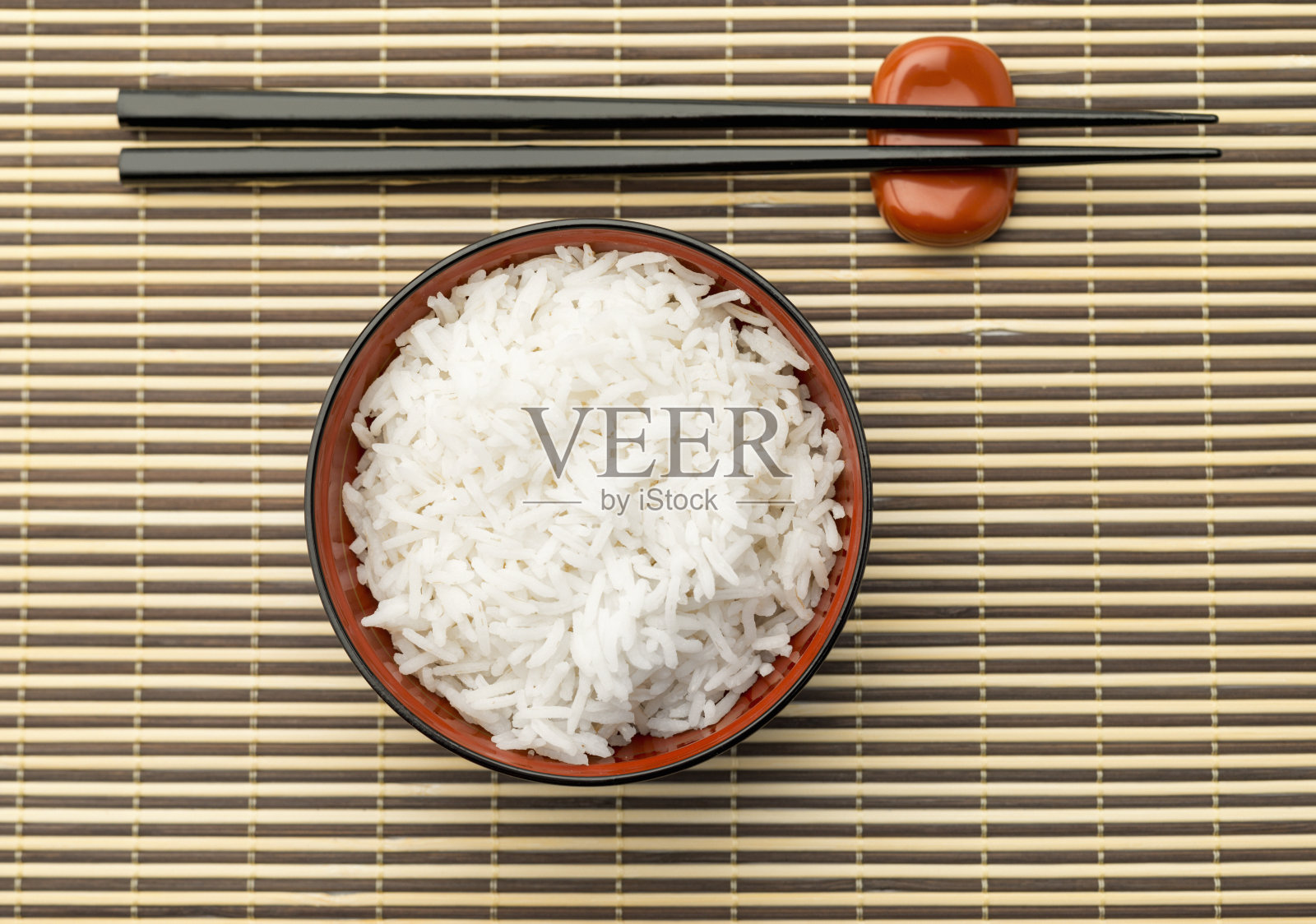 一碗米饭，亚洲菜照片摄影图片