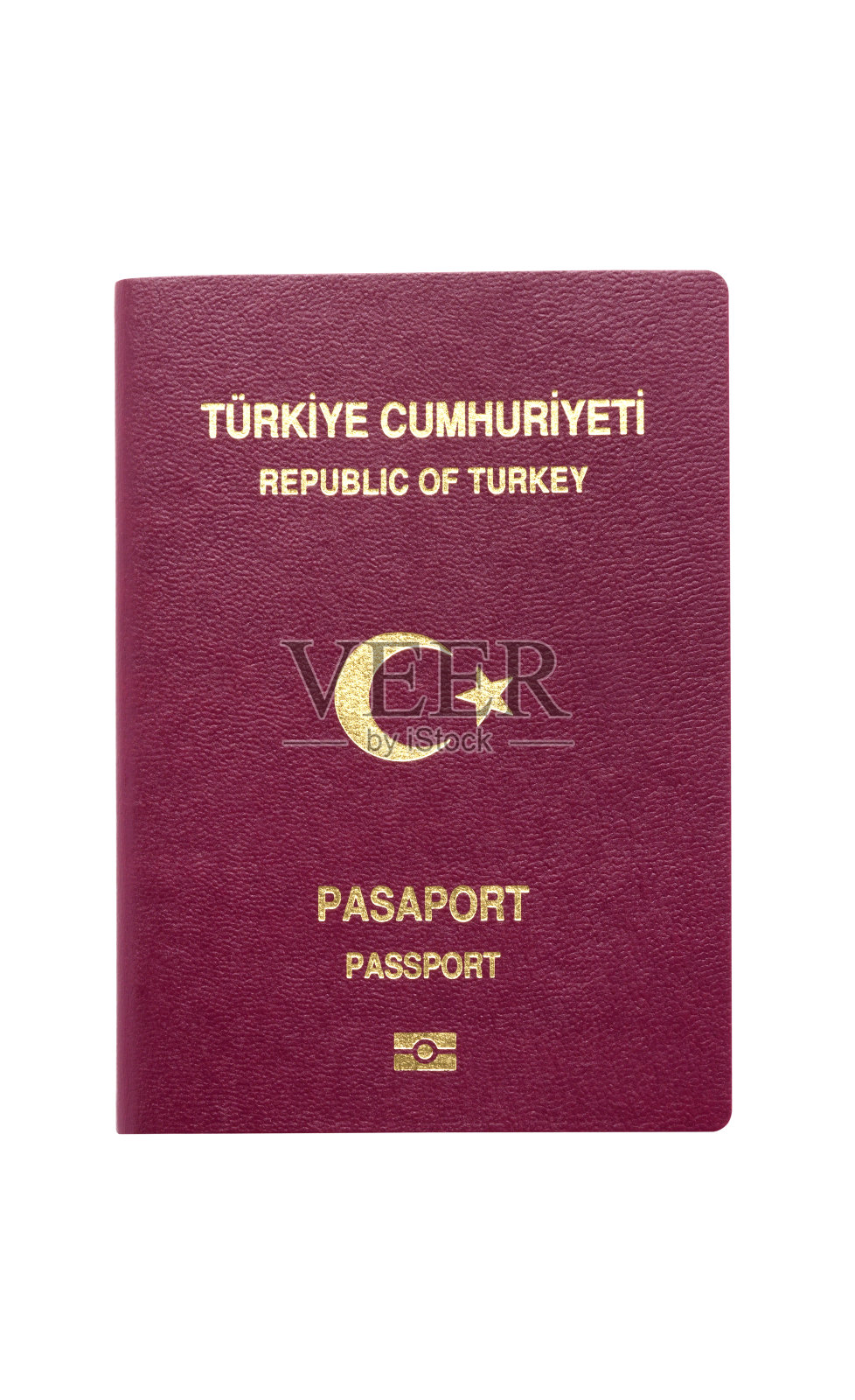 土耳其的护照+剪切路径照片摄影图片