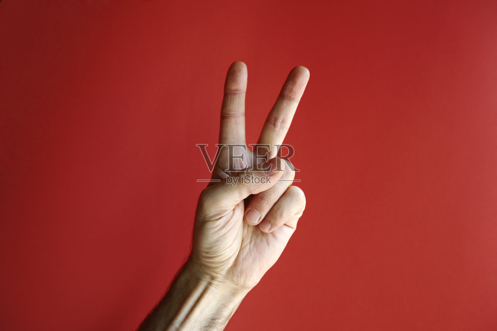 胜利还是和平的手势照片摄影图片
